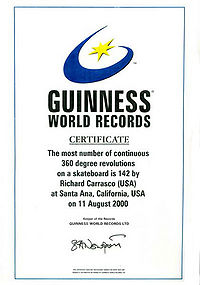 Richy Carrasco Guinness 360 Record Certificate 2000.jpg
